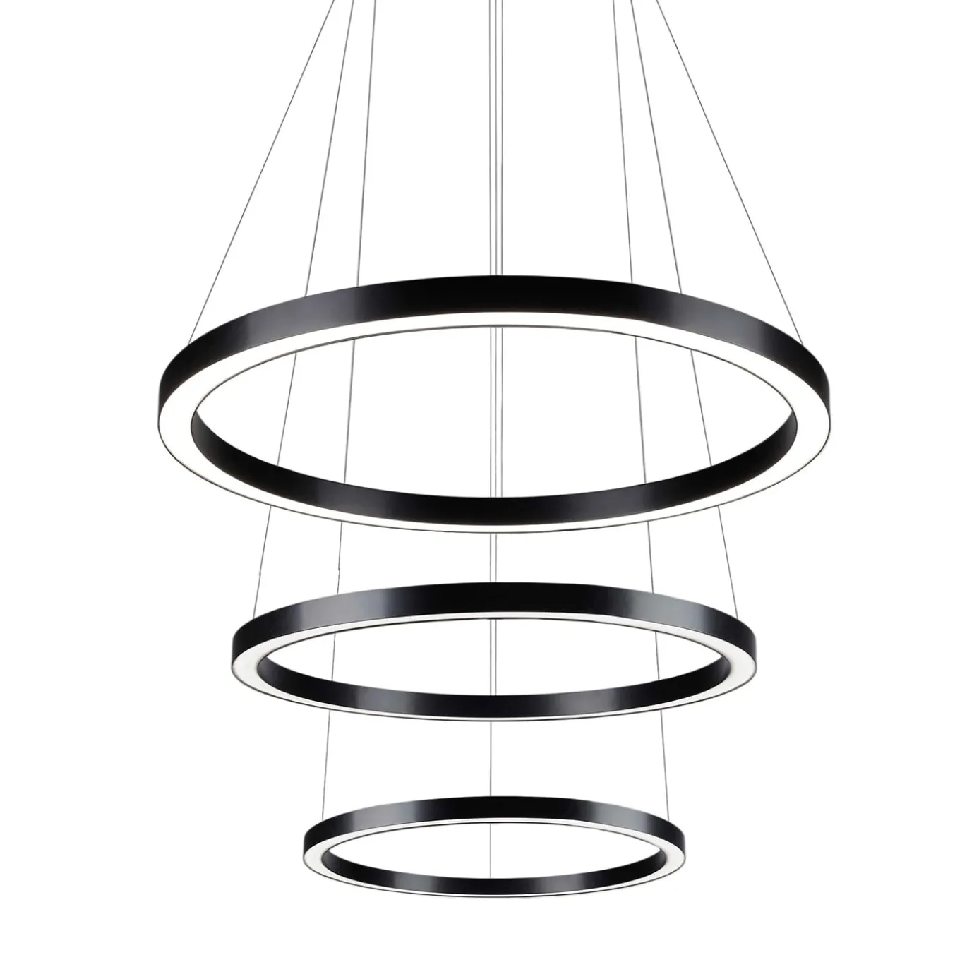 Lampadario Profile Project 3 LEV nero opaco