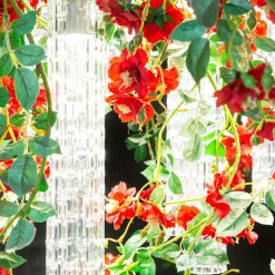 Lampadario quadrato Flower Power Wild Red Roses