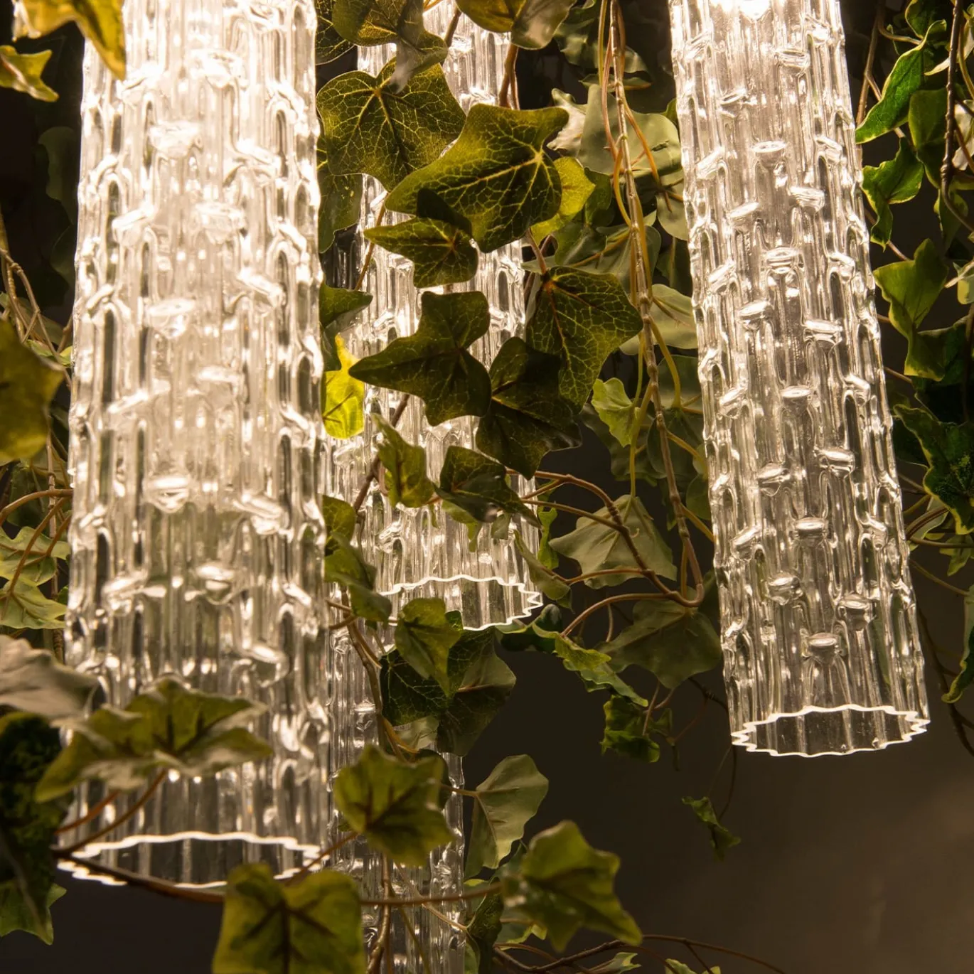 Lampadario quadrato grande Flower Power Ivy