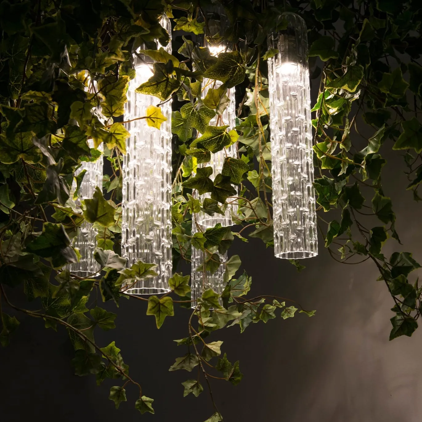 Lampadario quadrato grande Flower Power Ivy
