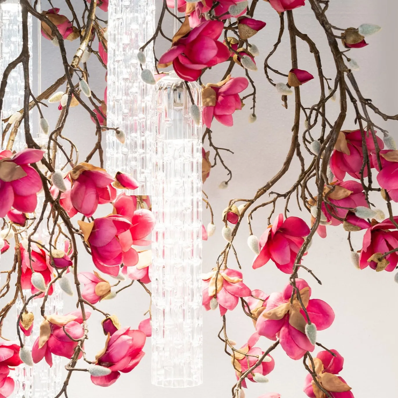 Lampadario quadrato Magnolia Flower Power