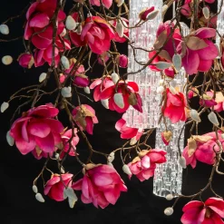 Lampadario quadrato Magnolia Flower Power