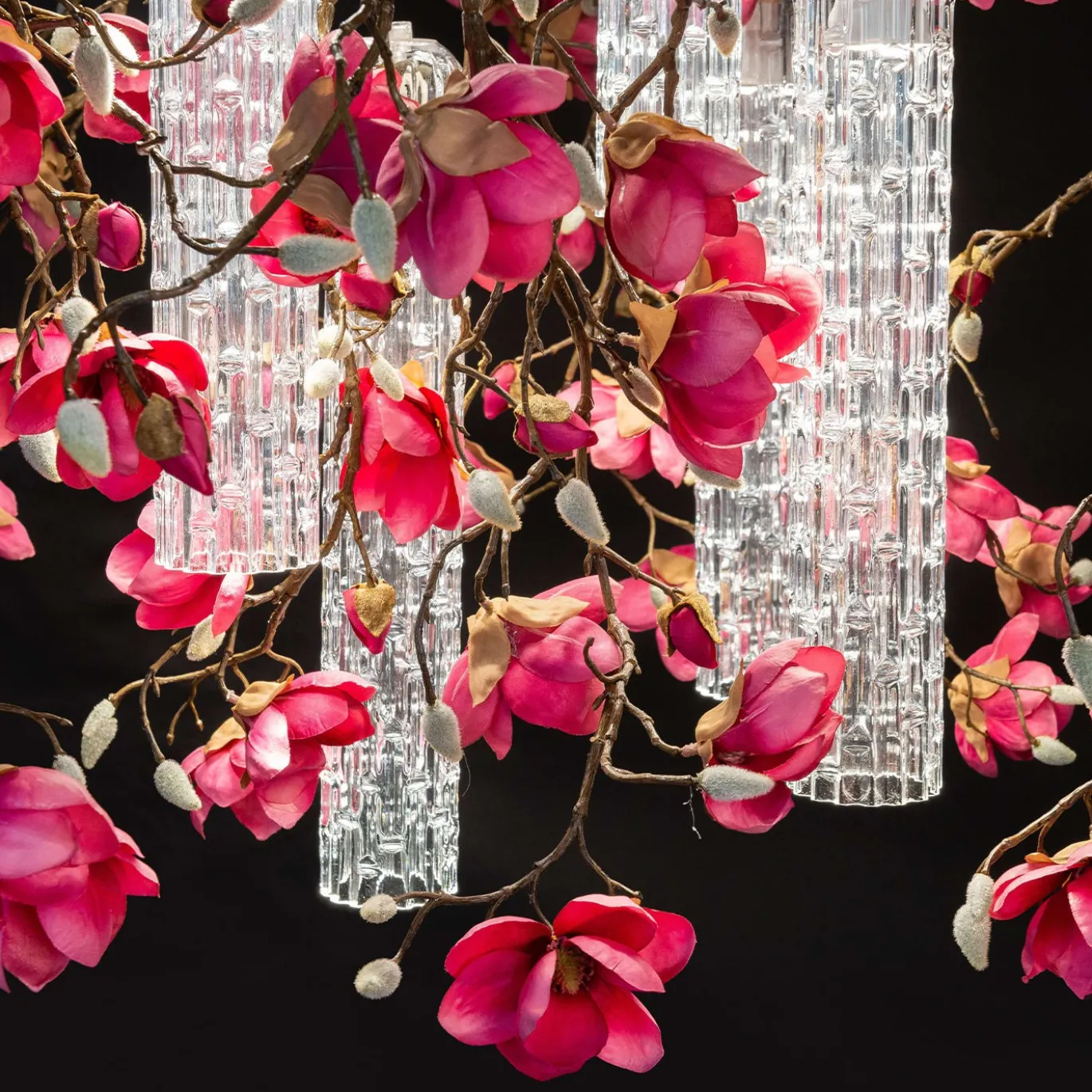 Lampadario quadrato Magnolia Flower Power