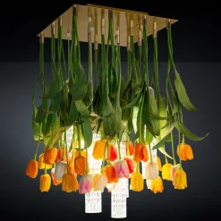 Lampadario quadrato Tulipano Flower Power
