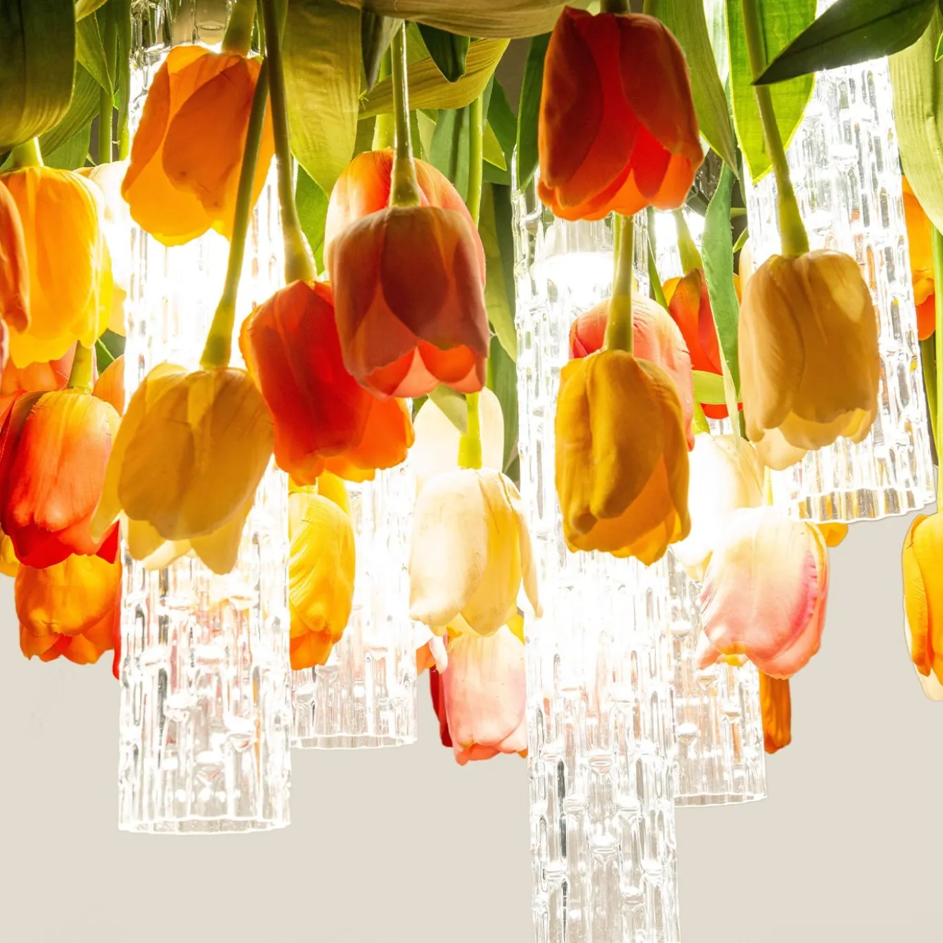 Lampadario quadrato Tulipano Flower Power