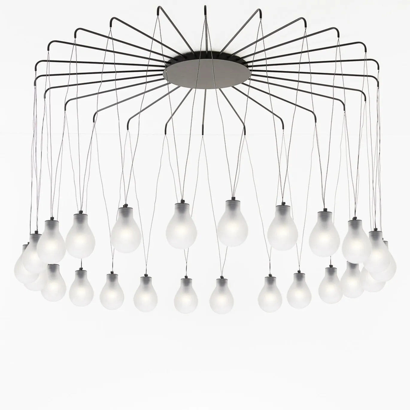 Lampadario Rain a 24 luci
