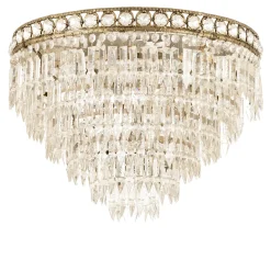 Lampadario Reggia in bronzo e cristallo