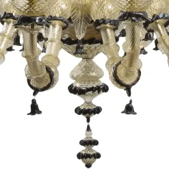 Lampadario Rezzonico nero