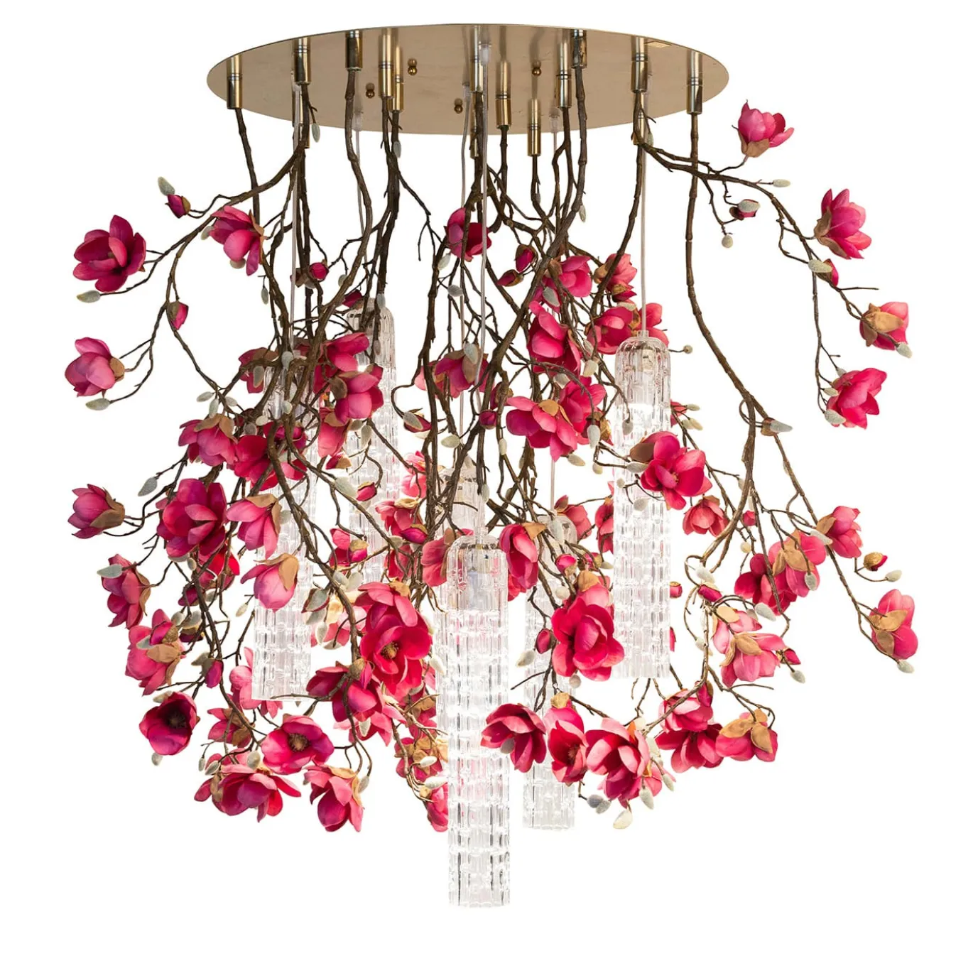 Lampadario rotondo Flower Power Magnolia