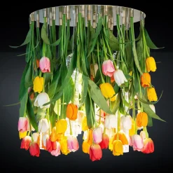 Lampadario rotondo Flower Power Tulip Maxi