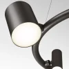 Lampadario rotondo in metallo nero CanCan