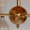 Lampadario Simmeetrico a 12 bracci in ottone