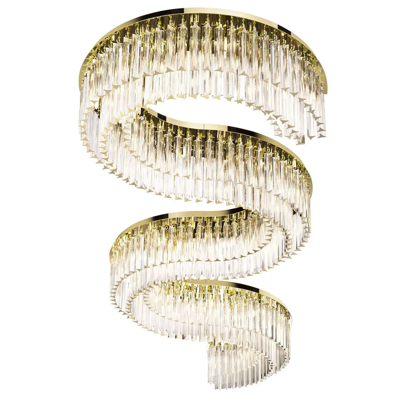 Lampadario Snake a 44 luci d'oro #2