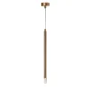 Lampadario Stylo in Anodic09 con luce pendente in Cristallo