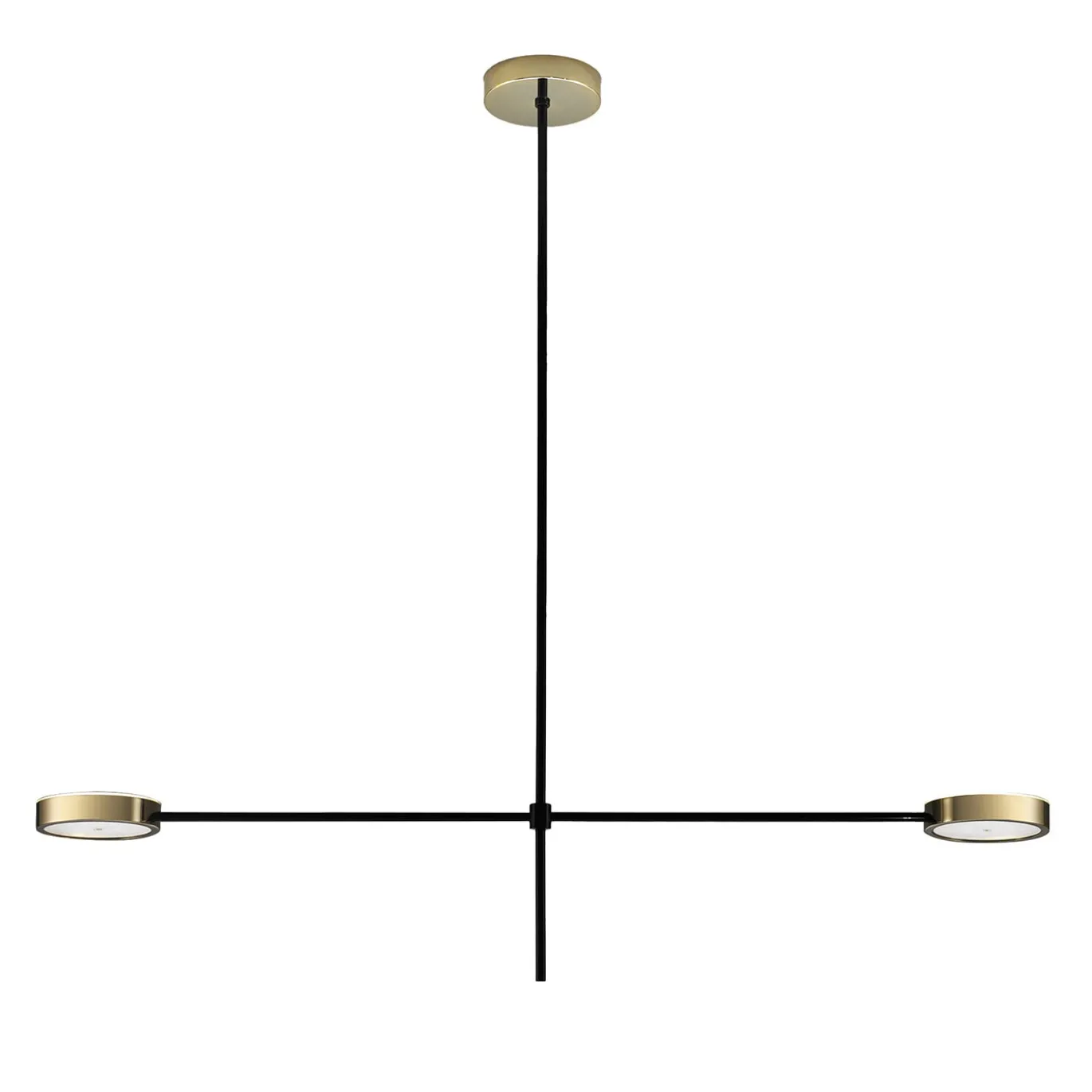 Lampadario Tambù Double Delux in Acciaio Nero