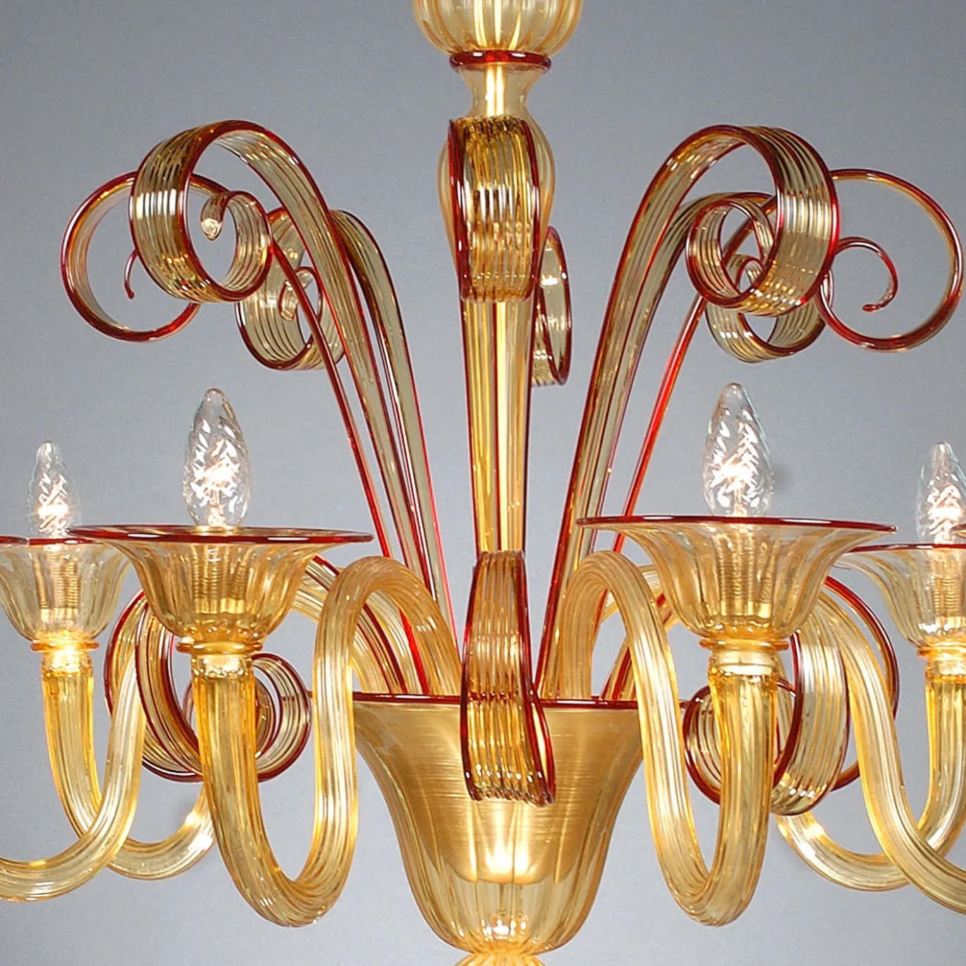 Lampadario Todaro giallo