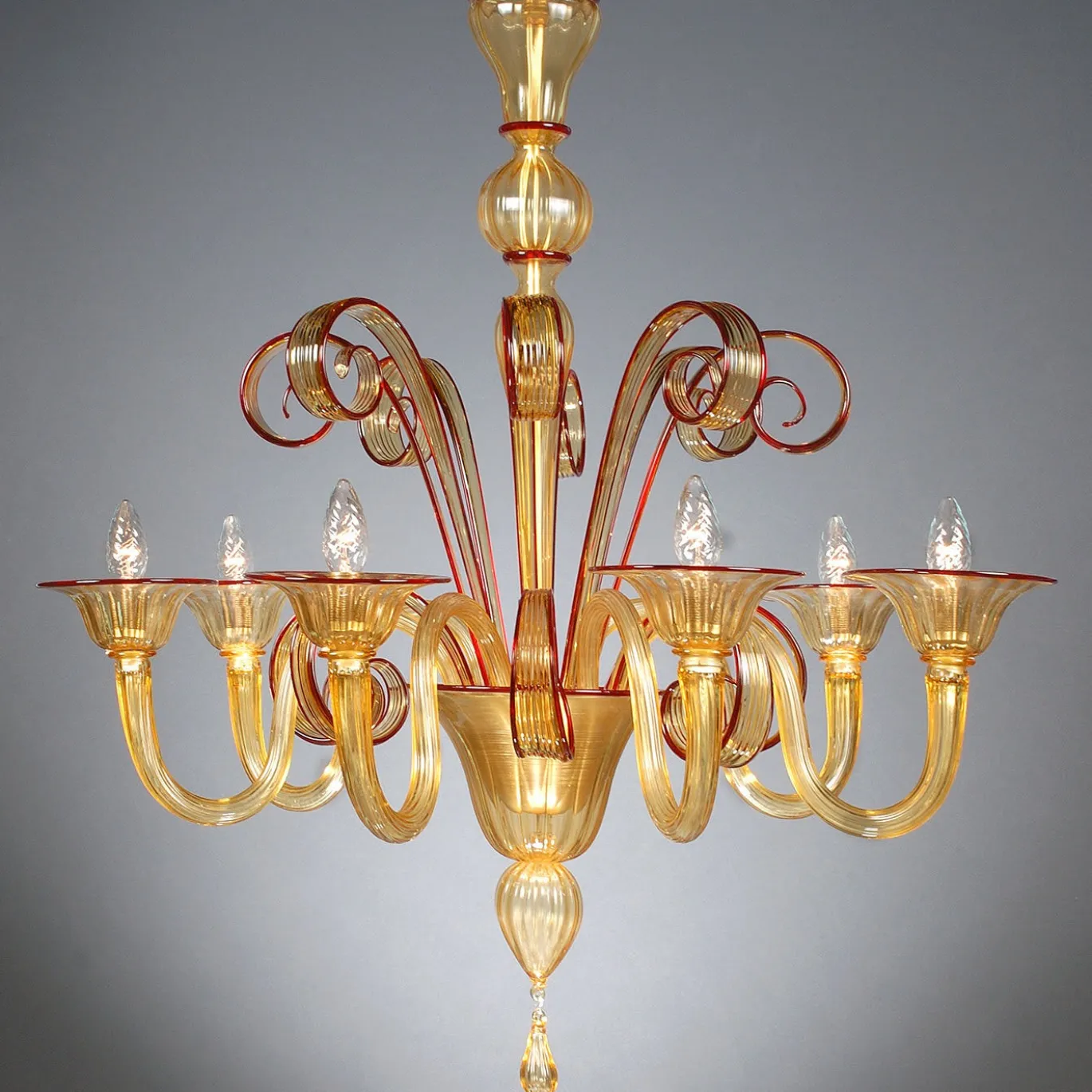 Lampadario Todaro giallo