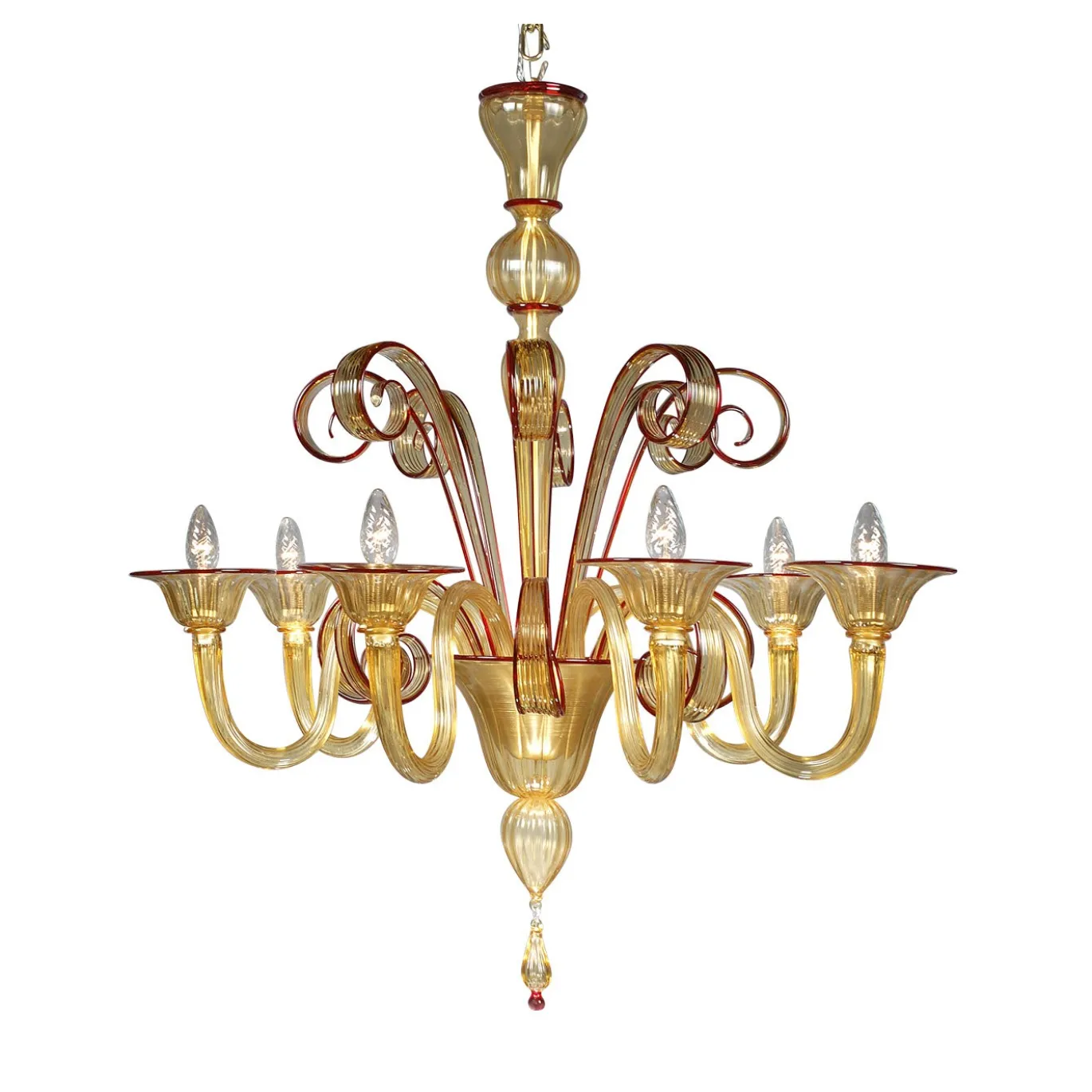 Lampadario Todaro giallo