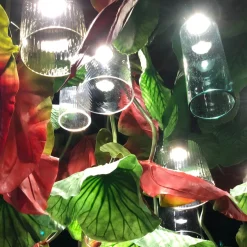 Lampadario tondo medio Flower Power Red Anthurium