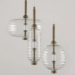 Lampadario Trinity 03 in bronzo di Mike Shilov