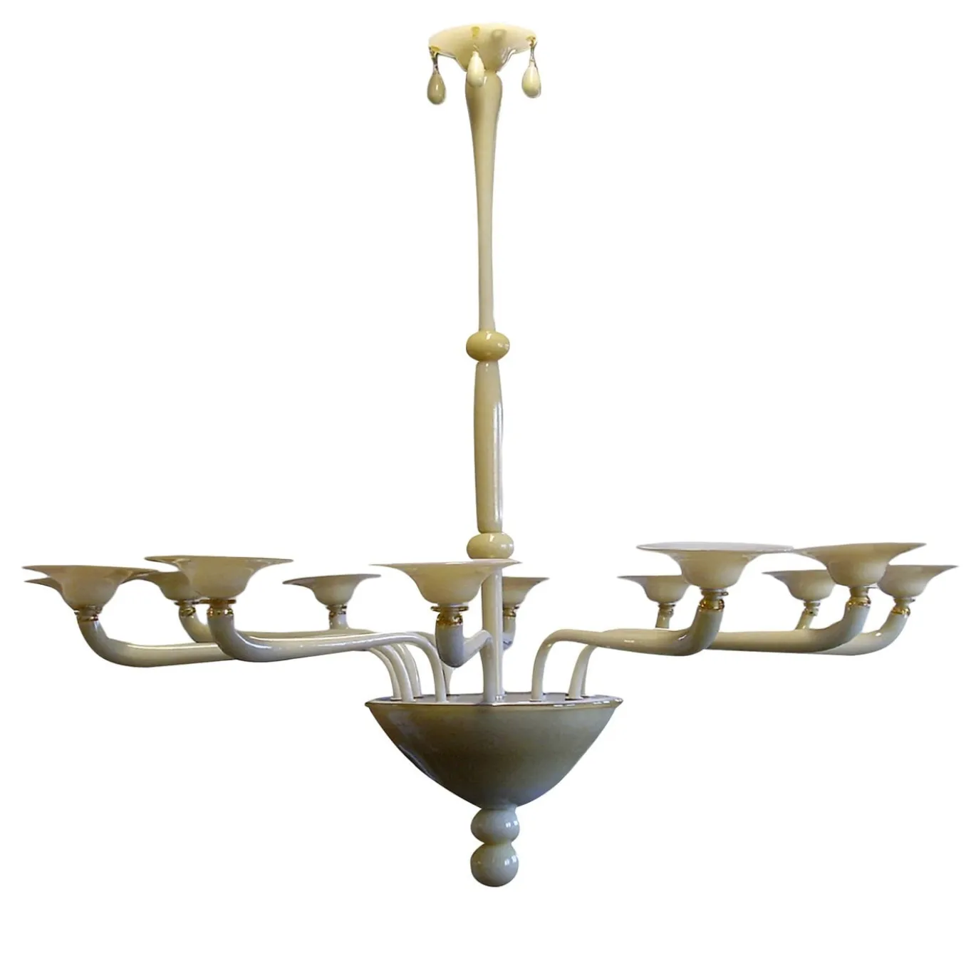 Lampadario Tundra in Vetro Beige