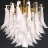 Lampadario Veneziana a 5 piani con 41 Elementi in Vetro Opalino
