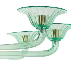 Lampadario Verde Moderno in vetro verde