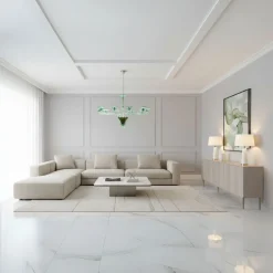 Lampadario Verde Moderno in vetro verde