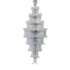 Lampadario Verticale Felci V205 in Vetro
