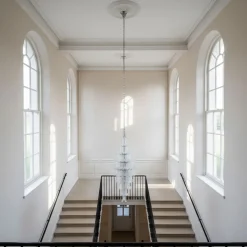 Lampadario Verticale Felci V205 in Vetro