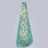 Lampada scultorea in vetro verde Conè