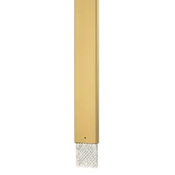Lampada Stylus rattangolare con luce a sospensione in cristallo