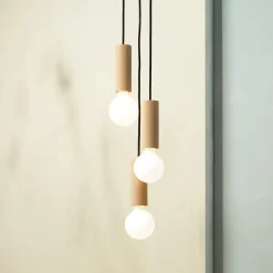 Lampade a sospensione Ila Trio gialle ambra