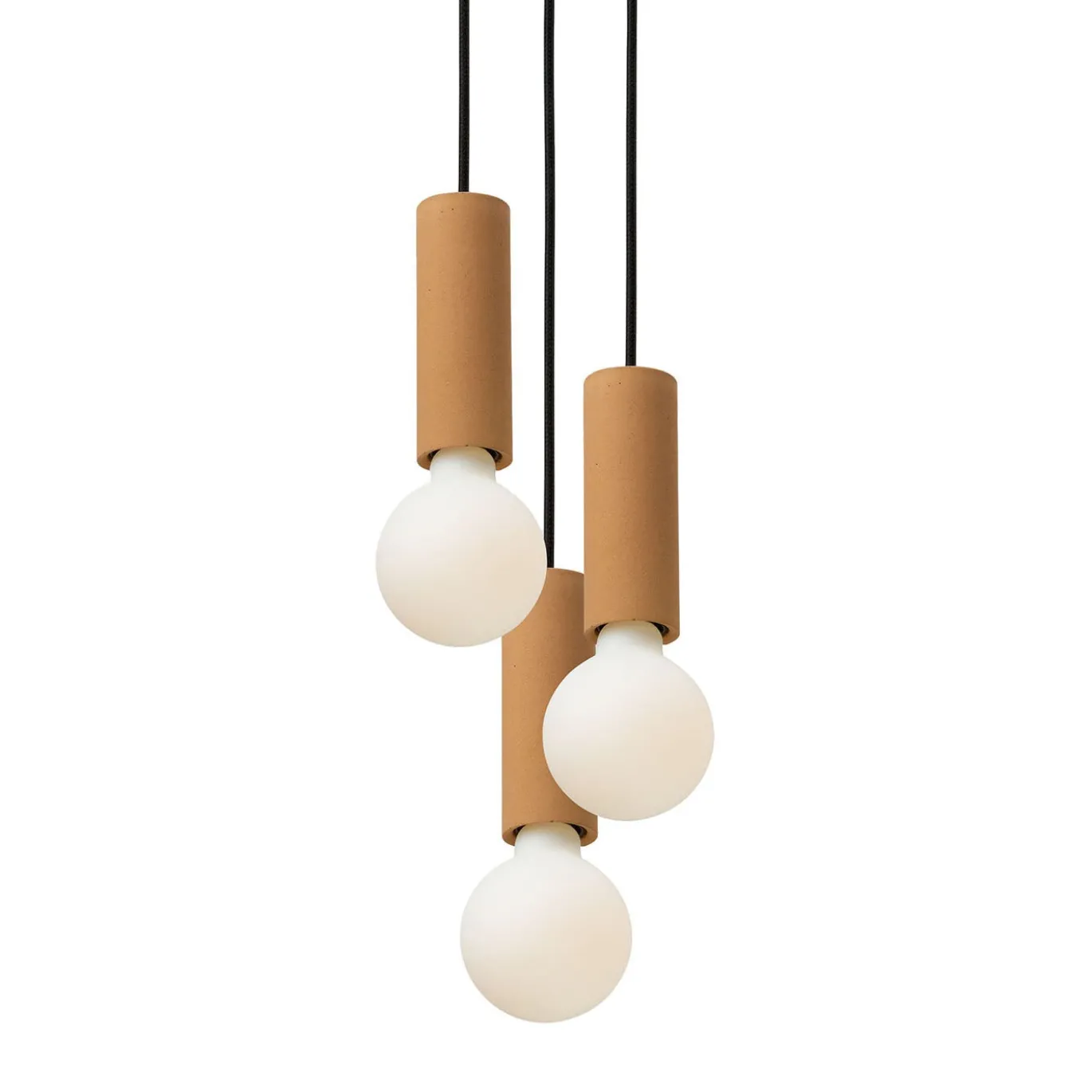 Lampade a sospensione Ila Trio gialle ambra