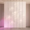 Lampade da pavimento a soffitto Il Pezzo 12 Composizione E in ottone con finitura nichel