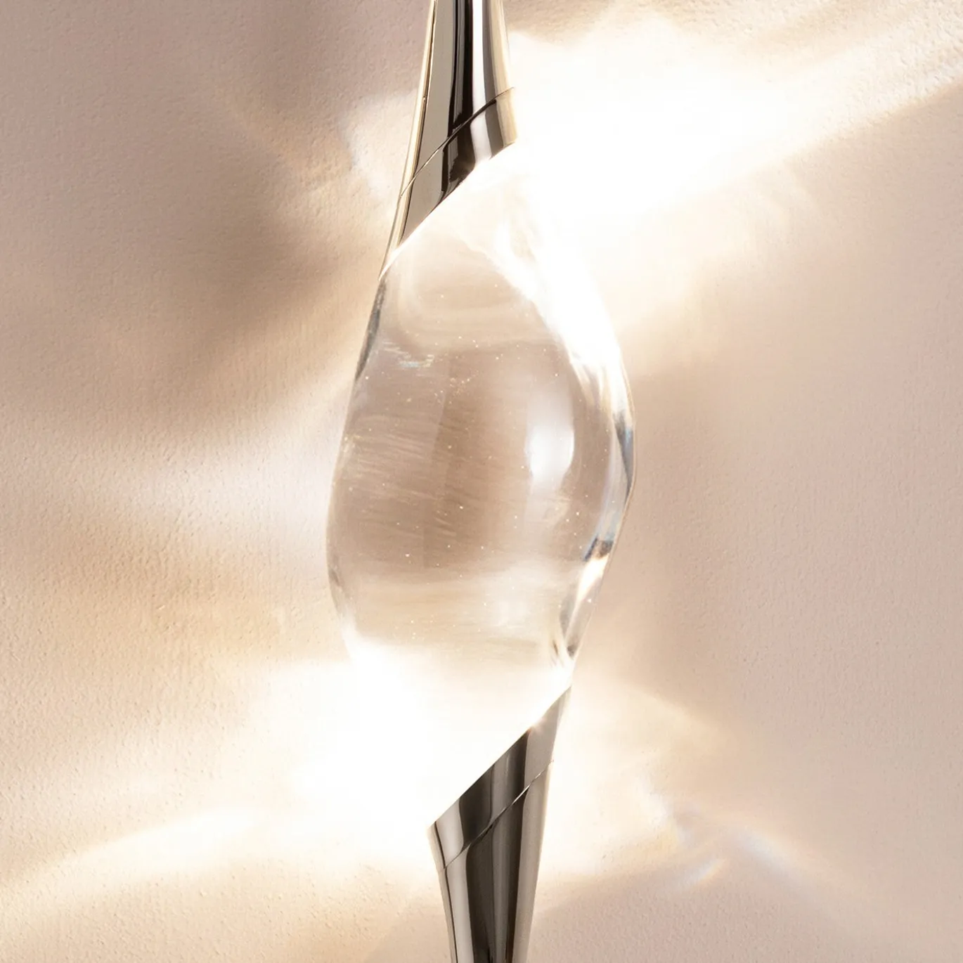 Lampade da pavimento a soffitto Il Pezzo 12 Composizione E in ottone con finitura nichel