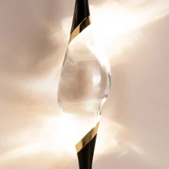 Lampade da pavimento a soffitto Il Pezzo 12 Composizione E in ottone con finitura nera e oro
