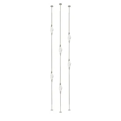 Lampade da pavimento a soffitto Il Pezzo 12 Composizione B in ottone con finitura nichel