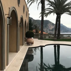 Lanterna da parete per esterni in ottone bronzato