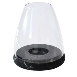 Lanterna in marmo nero Marquina