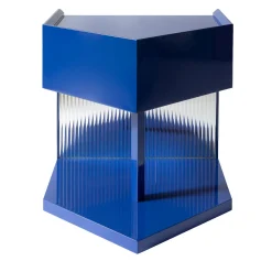 Last Call Gloss Blu Esagonale Comodino