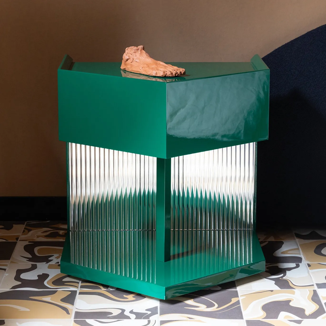 Last Call Gloss Verde Esagonale Comodino