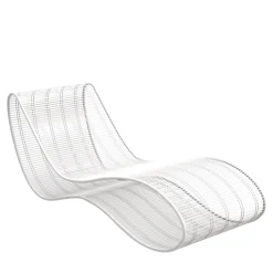 Lettino Breez in bianco di Karim Rashid