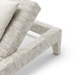 Lettino da sole in tessuto morbido Moonlight di Paola Navone Otto Studio