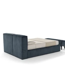 Letto Astor 1909 con contenitore blu e panca