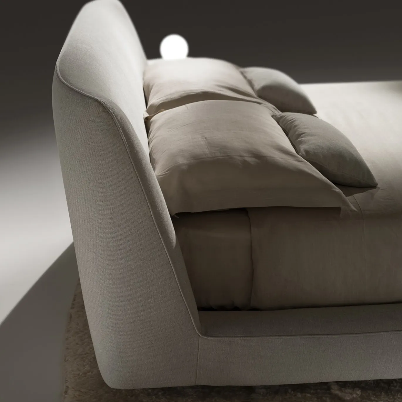 Letto Athene 905 in Tessuto Beige