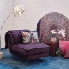 Letto da giorno Casquet Mini in velluto viola profondo