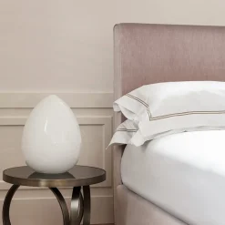 Letto Eveline in tessuto rosa