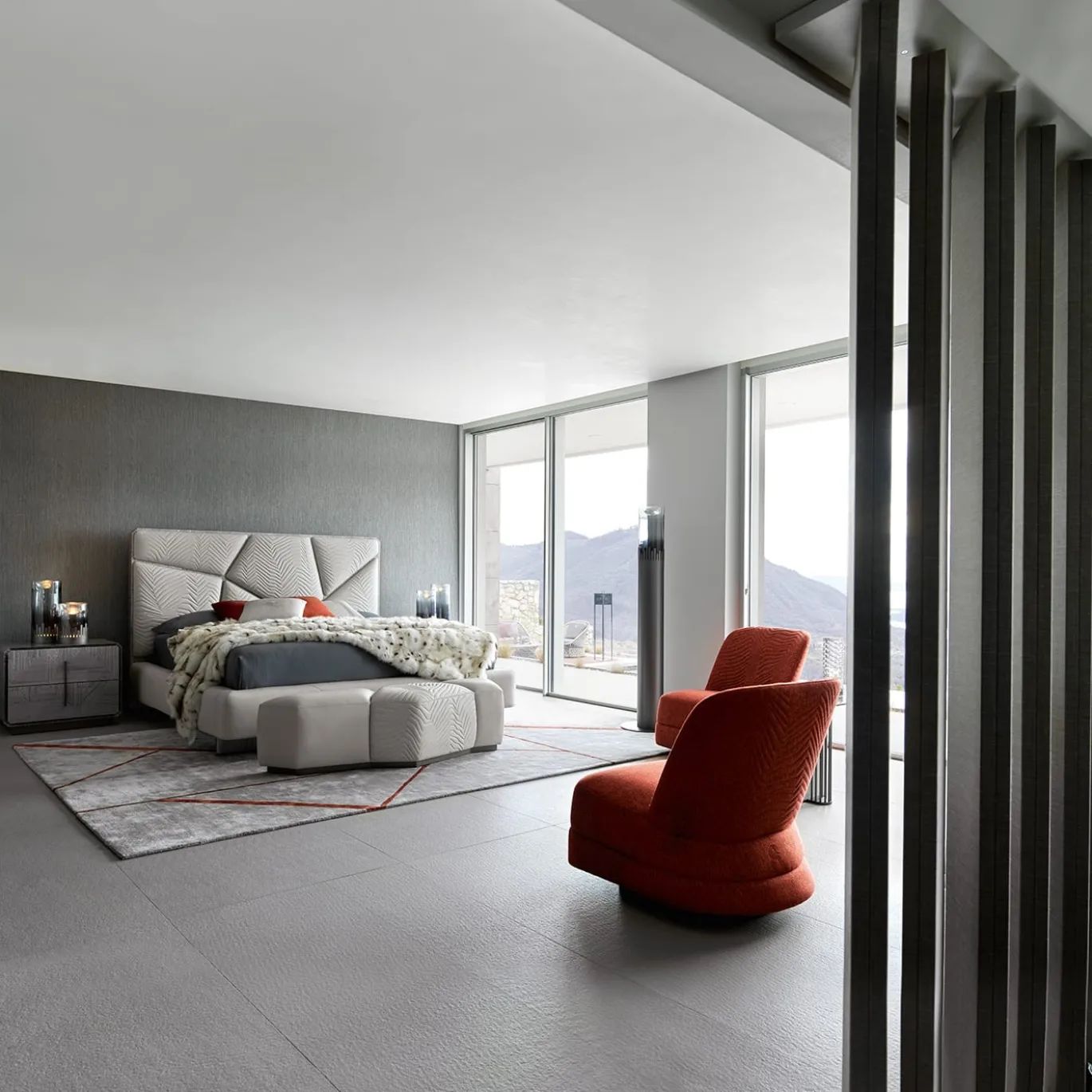 Letto in pelle di Castello Lagravinese Studio