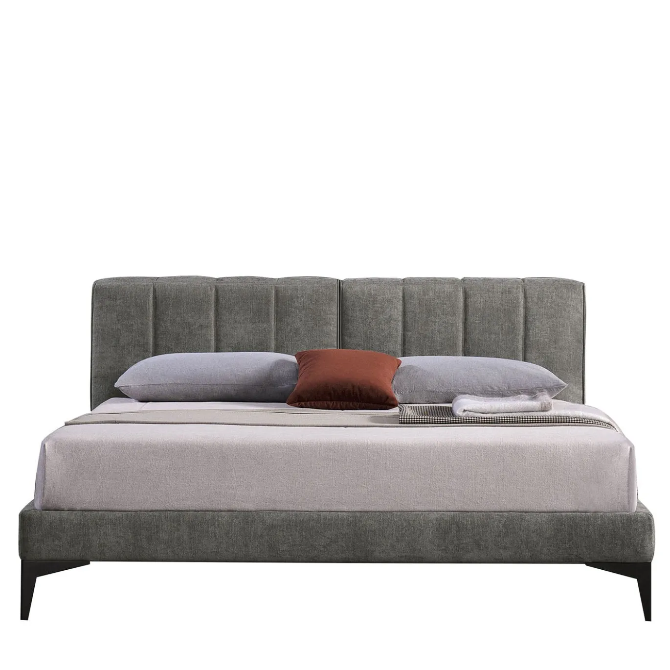 Letto King-Size Harry Grigio